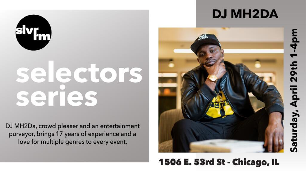 Today #DJMH2da will be live at the <a href="/thesilverroom/">The Silverroom</a> 1506 E 53rd st from 1pm-4pm for the #selectorsseries come out to shop and vibe.