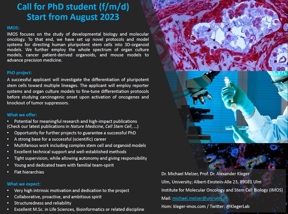 #klegerlab at kleger-imos.com is hiring again...looking forward to get your applications