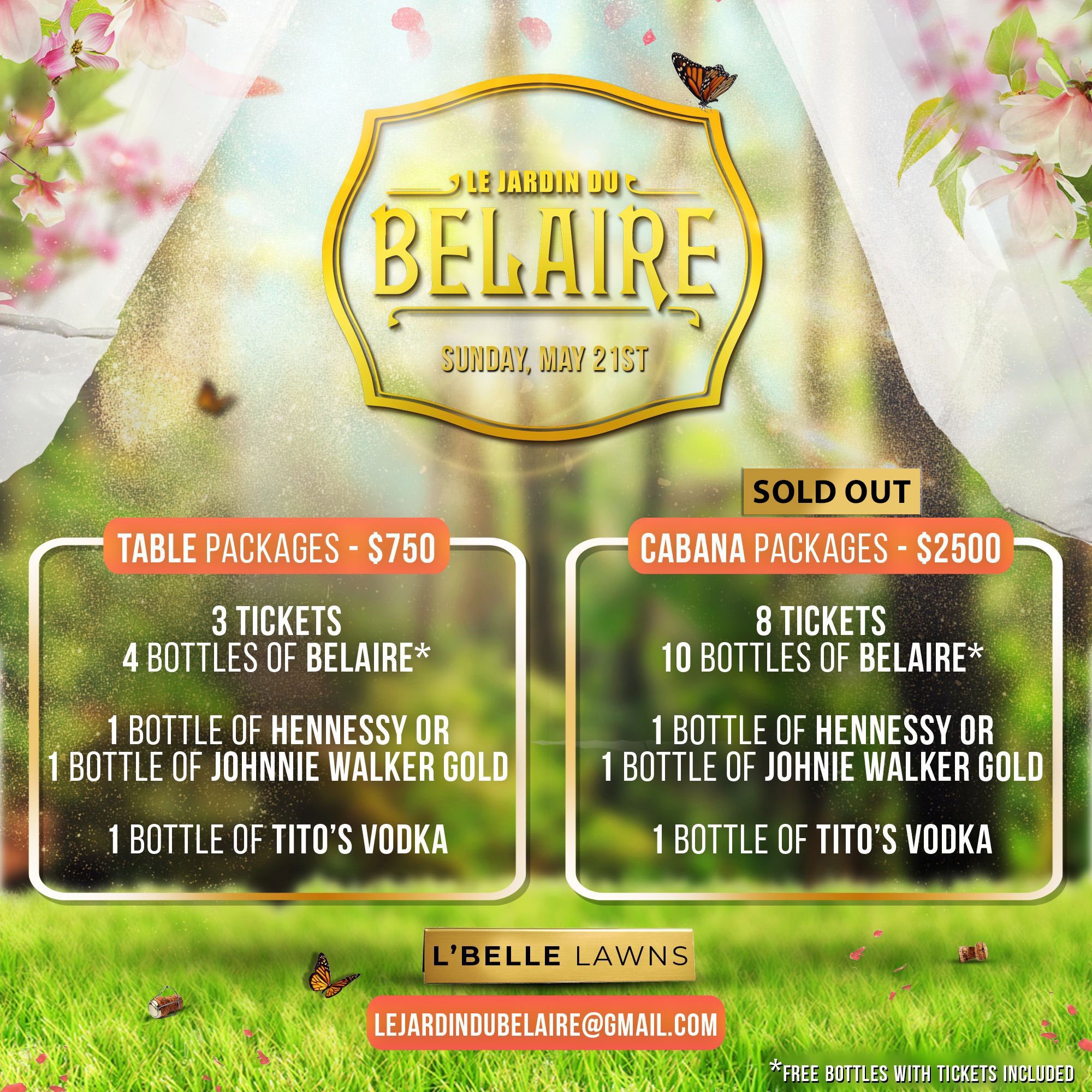 Mr. Belaire 🍾 on Twitter "Cabana packages are now sold out!! Table
