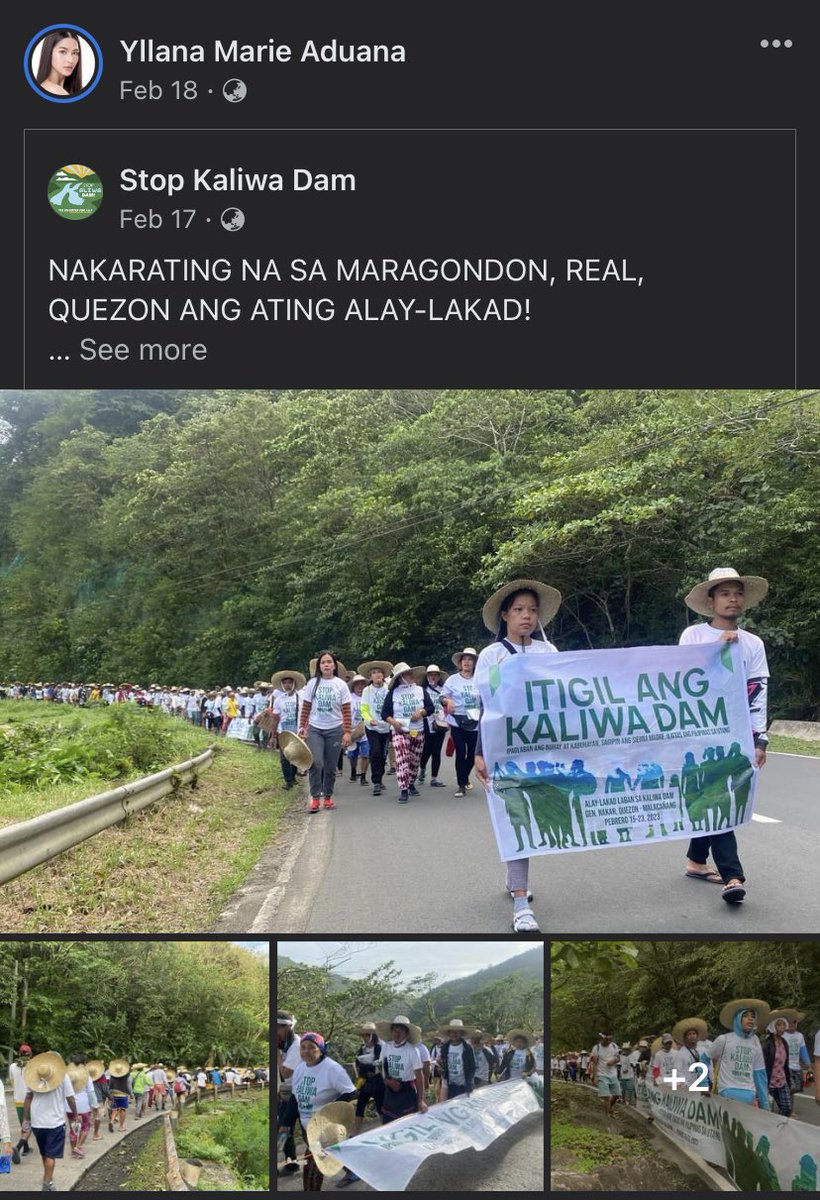 I hope using your title will amplify the voice of the marginalized people at all cost, for speaking the things we know what is right. ✨🍃 #StopTheKaliwaDam #SaveSierraMadre #NoToAhunanDam #SustainableFuture #MissEarthPH