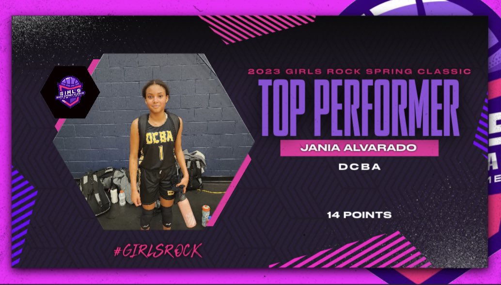 ROCKSpringClass's tweet photo. 🚨TOP PERFORMER🚨

2029 G Jania Alvarado led @AcademyDubuque with 14pts in their Game 1 win!

#GirlsROCK https://t.co/4wCXJDQxOz