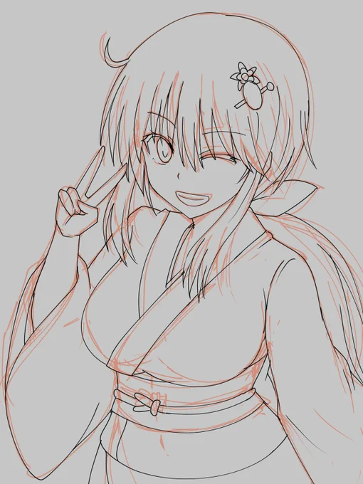 花梨途中。