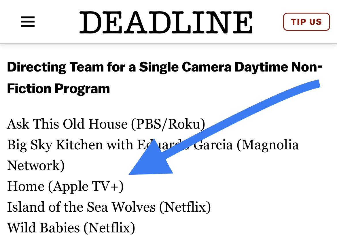 Congrats to @BadOnPaperMovie director Katy Chevigny and the directing team of #Home on <a href="/AppleTV/">Apple TV</a> for the #DaytimeEmmys nomination!  <a href="/DEADLINE/">Deadline</a> #BadOnPaper