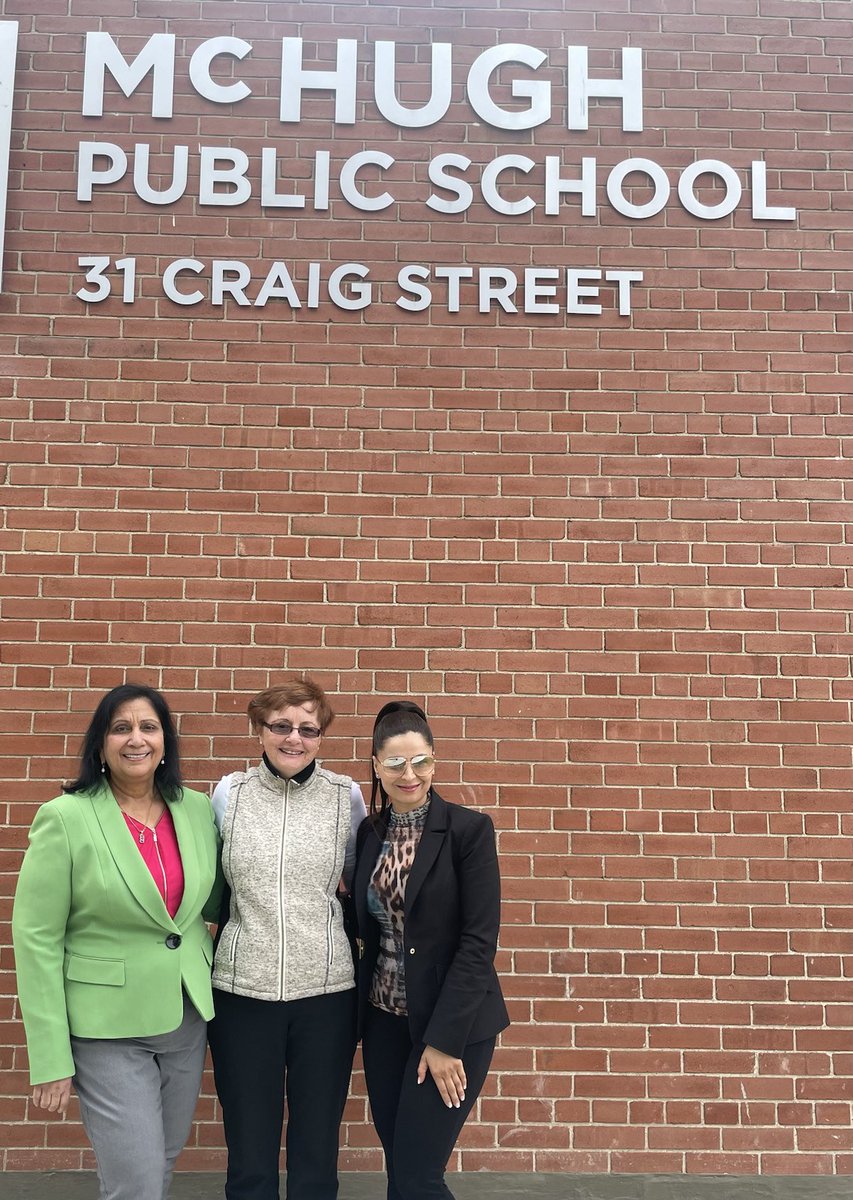 Meeting former educators of McHugh.