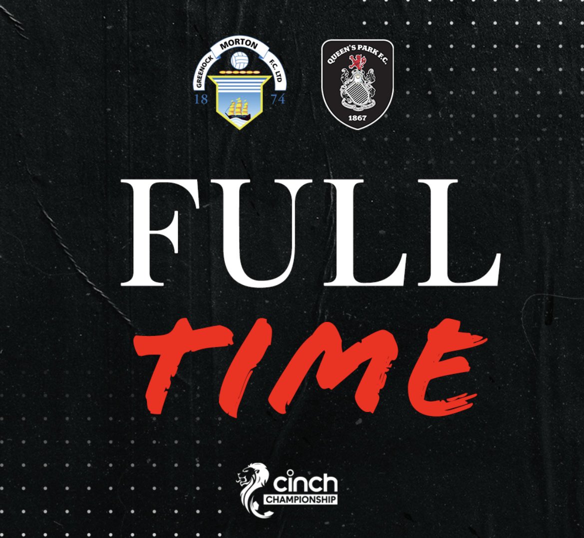 queensparkfc's tweet photo. Defeat on the road. 

Morton 2-1 Queen’s Park https://t.co/dO98fRJgeQ