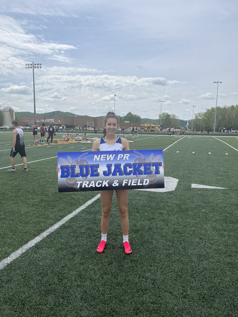 Callie with a PR in the 100m.