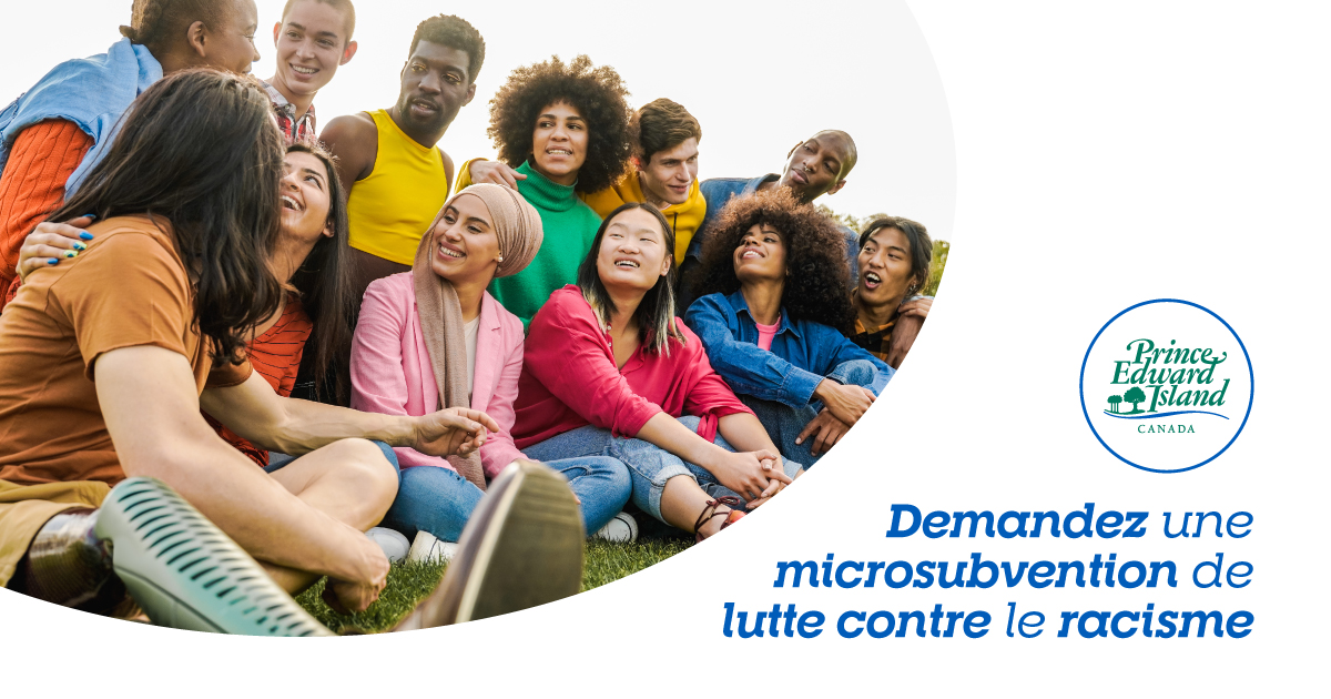InfoPEI's tweet photo. Demandez une microsubvention de lutte contre le racisme.
Les propositions de projets seront acceptées jusqu'au 1er mai 2023. Il est possible de se renseigner sur les microsubventions et d’obtenir les formulaires de demande au : https://t.co/AlpHlreZ3z https://t.co/geULB2VDVq