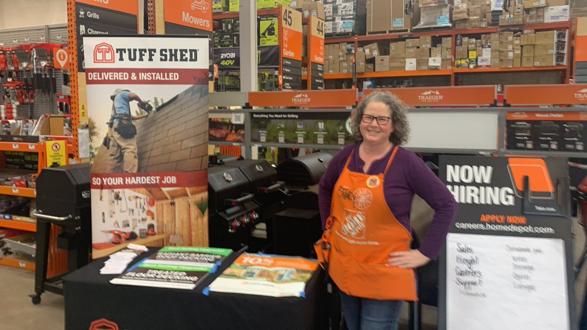 Stacy (as always) making it happen at HD0537.  Of course her favorite thing is selling Tuffsheds. <a href="/buccenzia/">Stacy 537</a> <a href="/Brian_E_Bridges/">Brian Bridges</a> <a href="/WhitefleetChris/">Chris Whitefleet</a> <a href="/ShedWalt/">Walter Thompson</a>