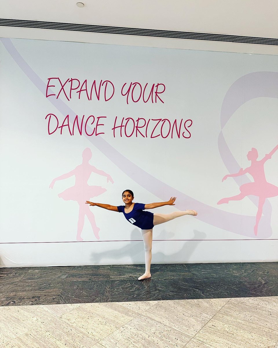 rasmik6's tweet photo. What better day to appear for Grade Ballet RAD Exam, than World Dance Day itself ! 
Niharika doing what she loves the most ! 
@KNargish @sydneydxb @DxbModern @rahatn @Rohinipathak30 @NishiMohan2 https://t.co/L8z71LKQ1n