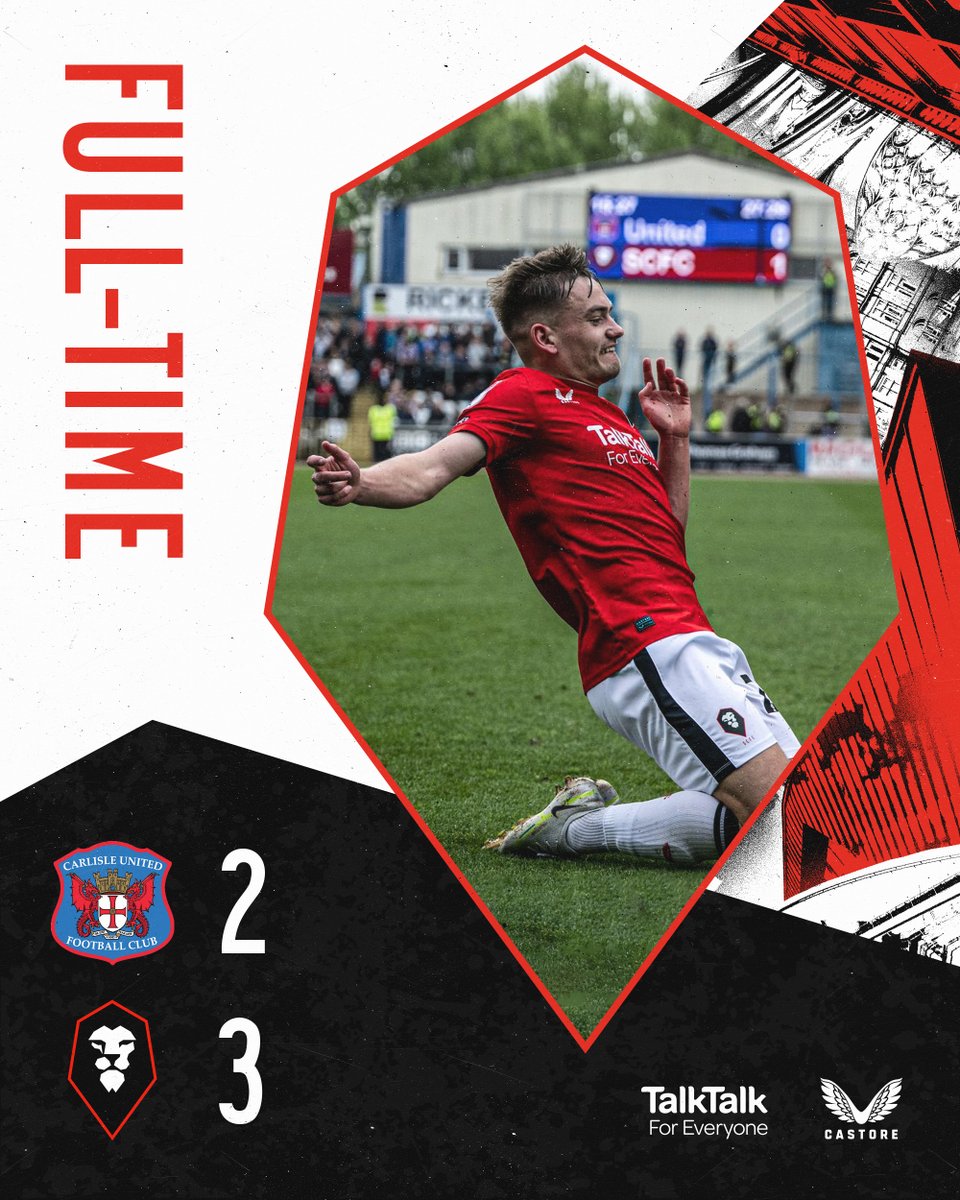 SalfordCityFC's tweet photo. FT - 𝐇𝐔𝐆𝐄 𝐖𝐈𝐍!!!

[2-3] 🦁🔴 https://t.co/z2Groamey8