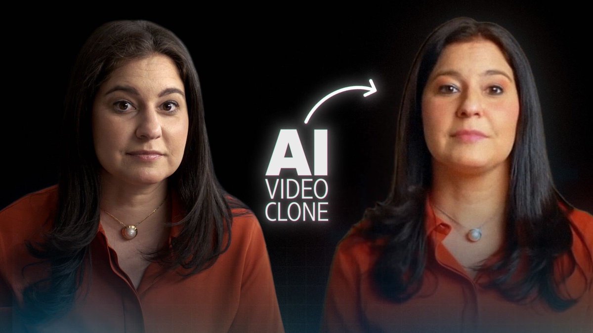 JoannaStern's tweet photo. I made an AI voice and video clone of myself. (AKA I deepfaked myself.) 

Don’t worry, the voice only fooled my… bank. 

🆕 video: 
https://t.co/6PdCVRKHUg https://t.co/cS4Fw2I9c6
