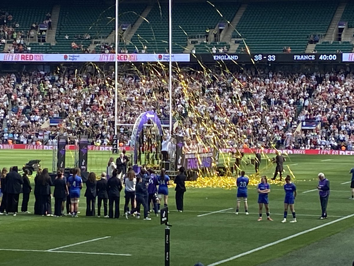 What a win!! So chuffed to have been part of the record breaking crowd!