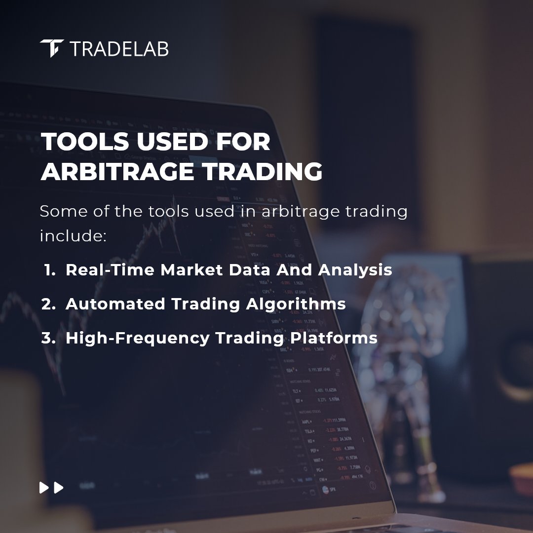 TradelabTech's tweet photo. (2/3): Arbitrage traders use sophisticated algorithms and analysis tools to quickly identify and take advantage of these opportunities. By buying low on one exchange and selling high on another, they can make a profit without taking on any significant risk. https://t.co/0mGoEl93TE
