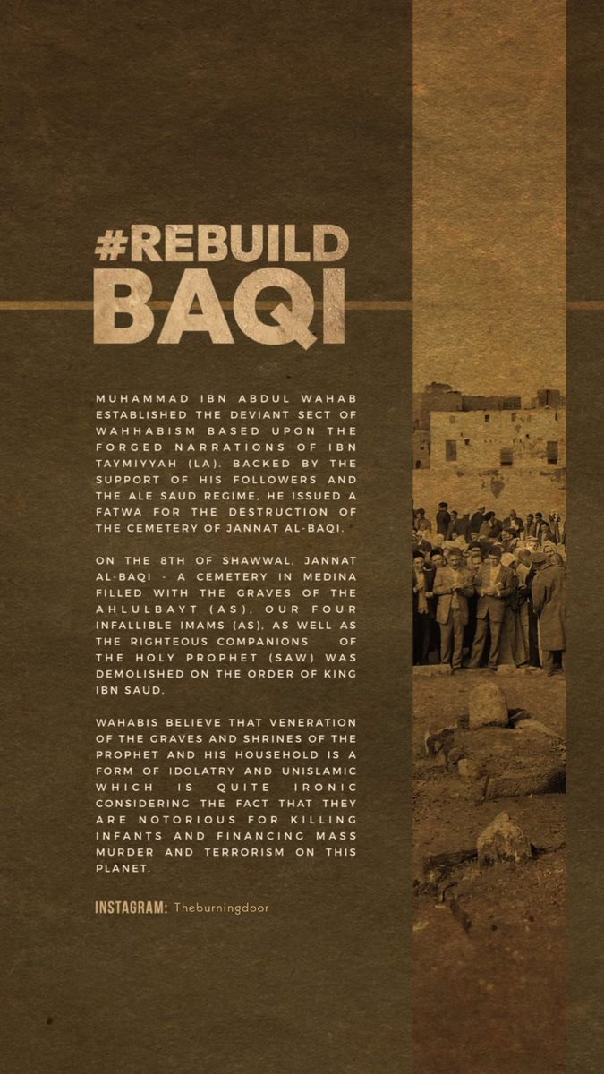 #RebuildAlBaqee #Rebuild_JannatulBaqi #RebuildBaqee #RebuildBaqi