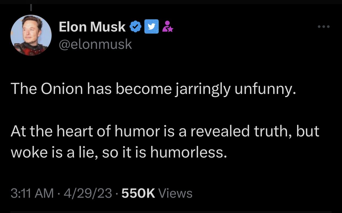 I’m old enough to remember when he simped so hard for The Onion that he tried to buy the website, failed, then he poached the editor-in-chief &amp; a handful of staff to make a competitor to The Onion, and THAT failed. theverge.com/2019/7/2/18701…