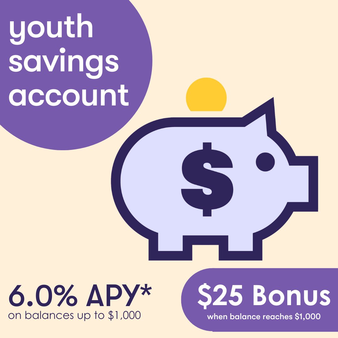SuffCreditUnion's tweet photo. Unleash the power of savings! With our Youth Savings Account, youngsters now have a place to put their money to save it for a rainy day!
To learn more about our Youth Savings Account, check our link in bio! https://t.co/NFMageuQVH