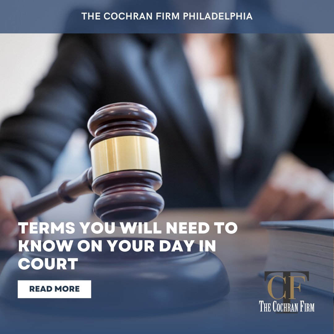 cochranphilly's tweet photo. NEW Blog Post Alert 🚨 Terms You Will Need To Know On Your Day in Court

https://t.co/bHxwlQinqj
•
•
•
•
•
 #thecochranfirm #philadelphia #personalinjury #personalinjurylawyer #phillylawyer #personalinjuryattorney https://t.co/NlxIvY22vp