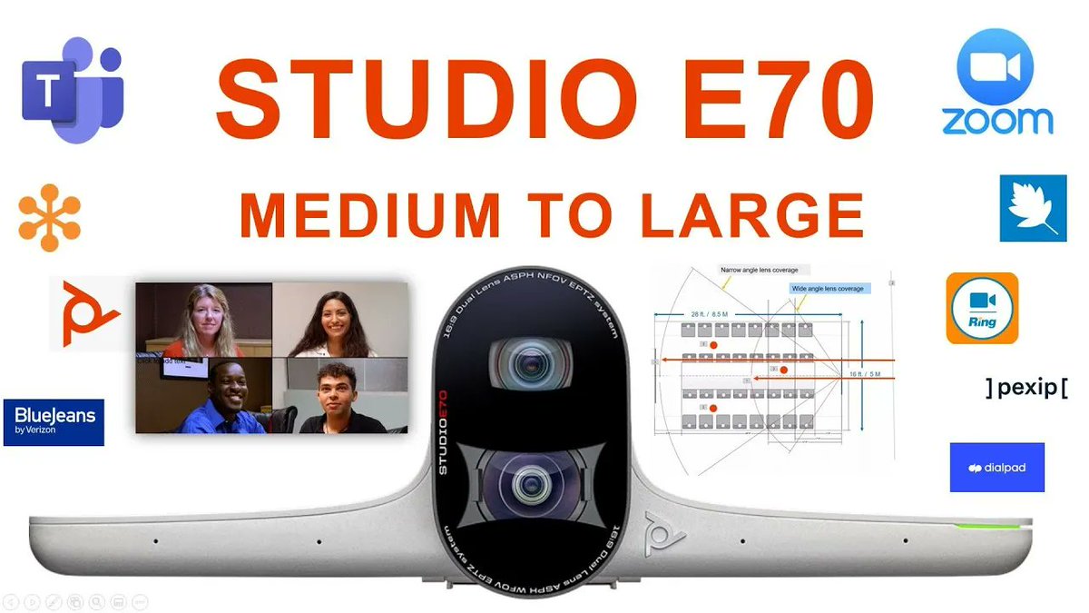 EvanKirstel's tweet image. #TechBreak gives a deep dive of the #PolyStudio E70 smart camera from @PolyCompany . Dual camera sensors are boosted by #PolyDirectorAI to create an unrivaled video experience – perfect for #HybridWork.

Watch to learn more 👀 youtu.be/sClx6QJebc0