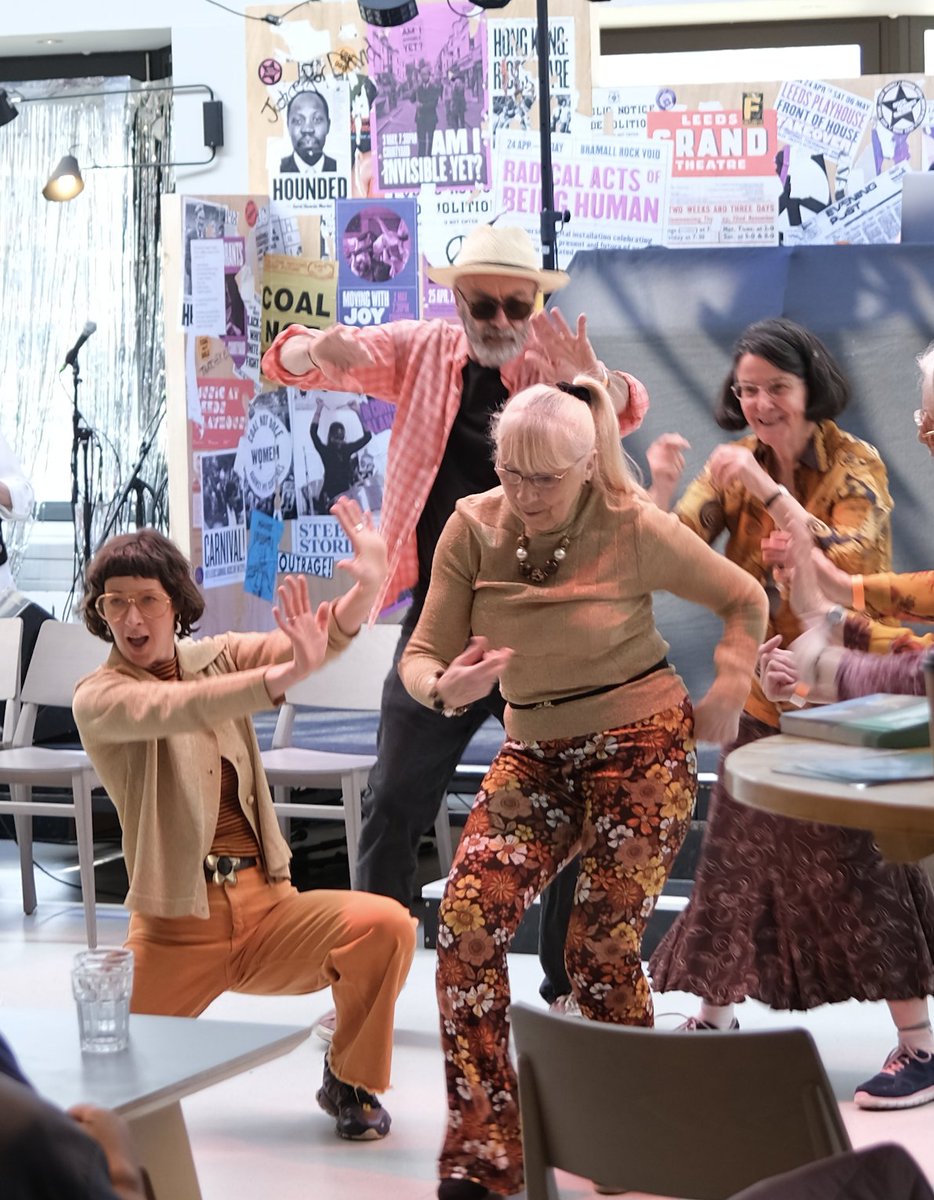 balbirdance's tweet photo. Boogie Wonderland Sheer Joy today @OlderEnsemble @LeedsPlayhouse @YorkshireDance https://t.co/5R3OBcnVib