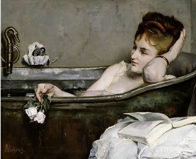 Il più piccolo atto
di gentilezza vale
più della più grande
delle intenzioni.
Kahlil Gibran.
#DonneInArte #VentagliDiParole 
Buona serata🌹
Alfred George Stevens - The Bath 1867. Musée d'Orsay, Paris, France