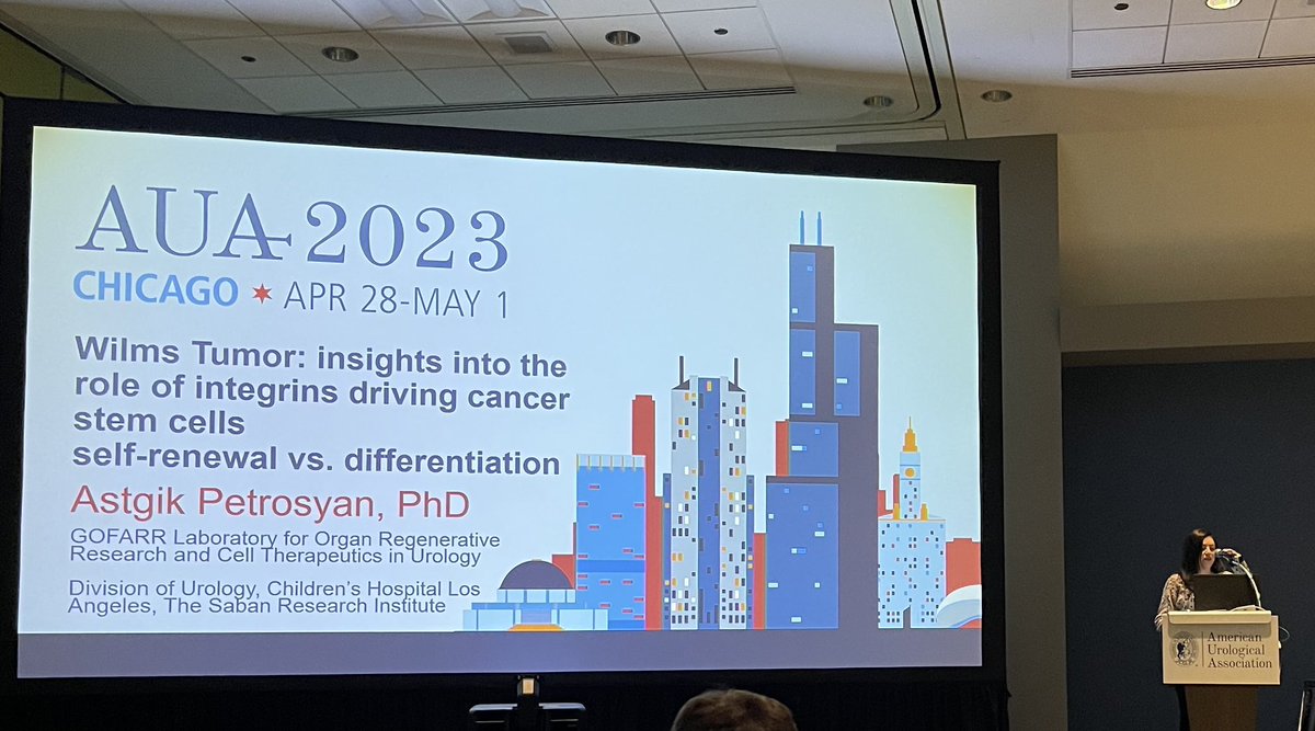 Scott Sparks, MD (@scotter) on Twitter photo One of our awesome <a href="/CHLAUrology/">CHLAUrology</a> <a href="/GOFARRLAB/">GOFARR Lab</a> PIs, Astgik Petrosyan giving an awesome talk about Wilms tumor development #AUA23 One of our awesome <a href="/CHLAUrology/">CHLAUrology</a> <a href="/GOFARRLAB/">GOFARR Lab</a> PIs, Astgik Petrosyan giving an awesome talk about Wilms tumor development #AUA23