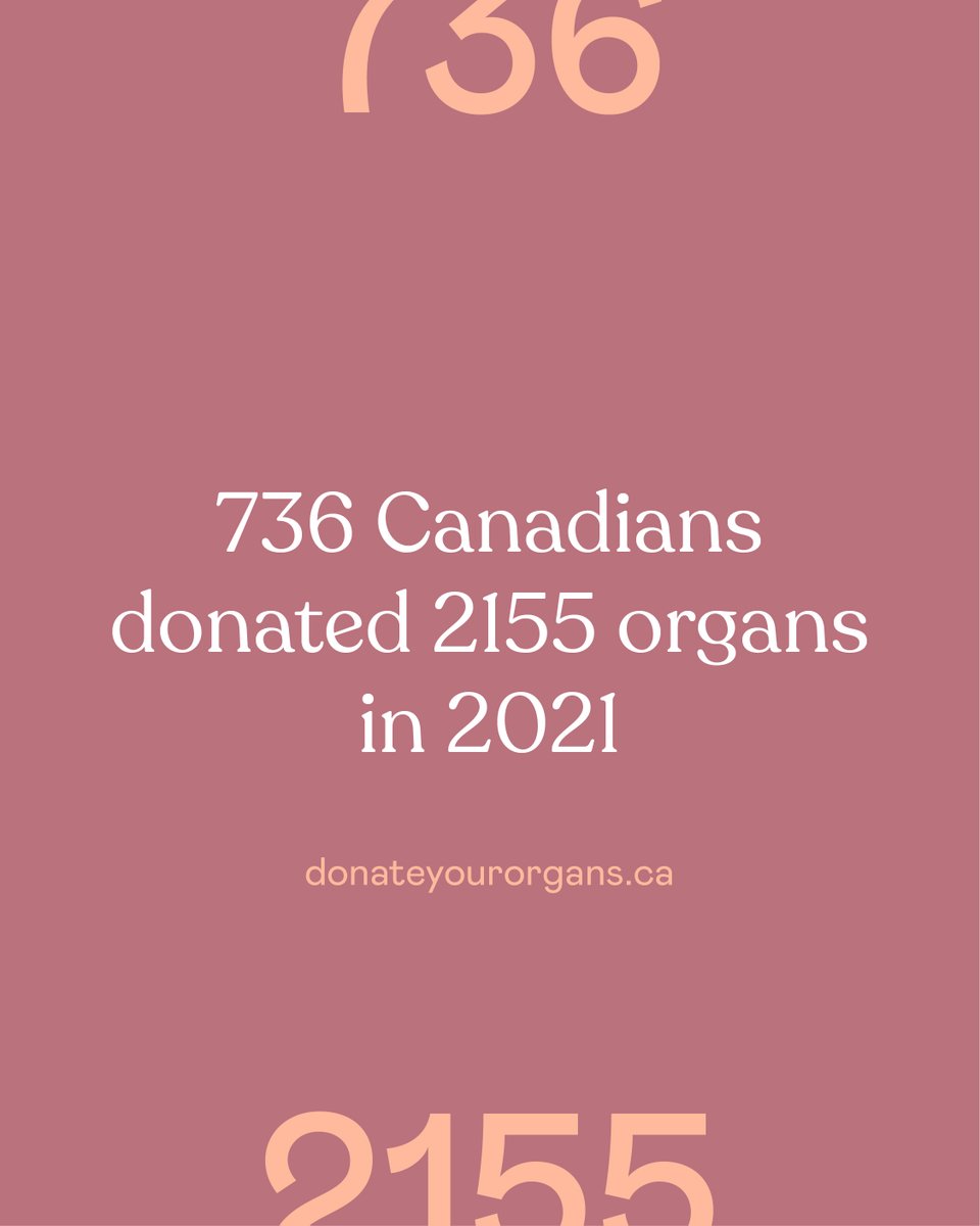 At the end of their lives, 736 Canadians donated 2155 organs in 2021. Choose to leave well so others can live well.

donateyourorgans.ca

#donateyourorgans #leavewell #livewell #organdonation #livelifepassiton #organdonationawareness