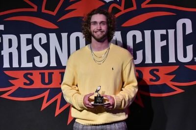 JeffPrieto26's tweet image. Congratulations to former Bronco great Garrett Cooper on being named FPU Male Athlete of the Year!