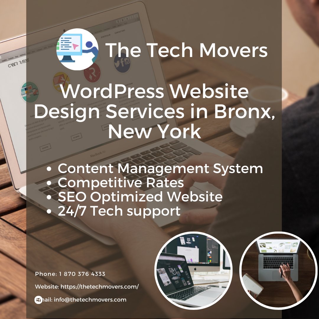 NYCTraductor's tweet image. WordPress Website Design Services in Bronx, NY
#virtualassistant2u #websitedesignerinlagos #WebsiteDesigningCompany #WEBSITEDESIGNS Phone: 1 870 376 4333 Website: thetechmovers.com GMB: tinyurl.com/thetechmovers Address: 6185 West Rd. Suite 51, Mount Pleasant Arkansas 72561