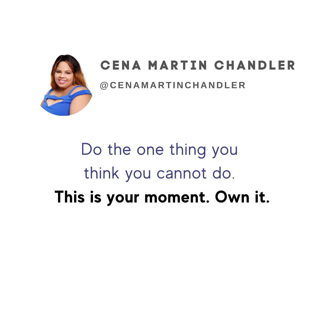 CourtneyJBuilds's tweet photo. Do one thing that scares you 7 days a week. https://t.co/HMgSNsvdrP