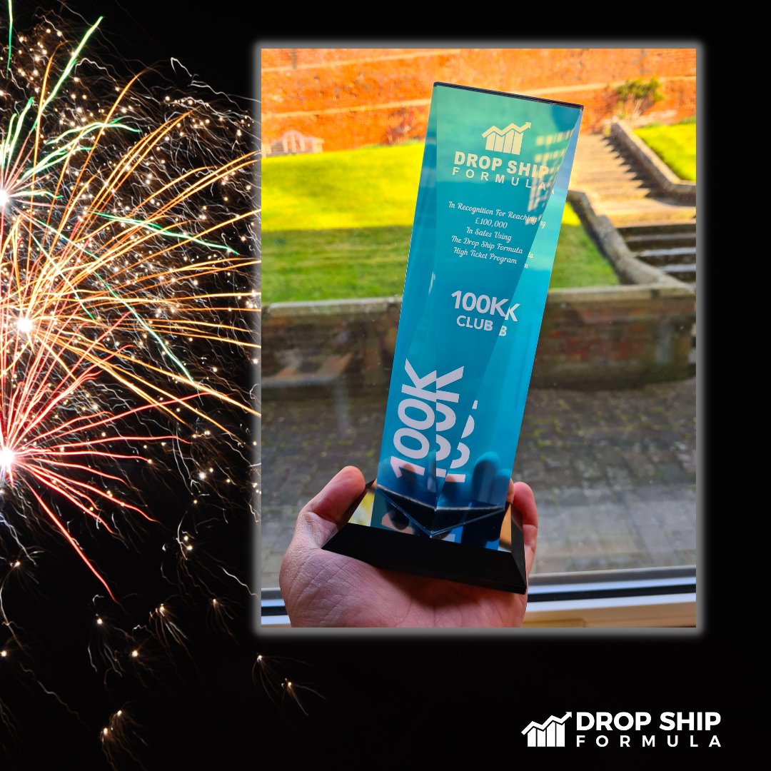 dsformulauk's tweet photo. Another award is being sent out to one of our members, Paul. Congratulations on achieving the £100k milestone. 🏆
Join Drop Ship Formula now
⬇⬇⬇
https://t.co/bIjvV4VxlH
#dropshipping #dropshippinguk #entrepreneurs #onlinebusiness https://t.co/H1fti3aGbj