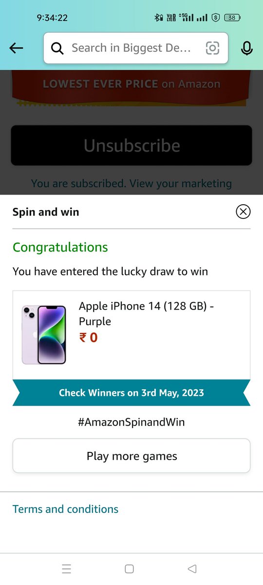 Aman_4590's tweet photo. I guess iPhone 14 price would be approx ₹49,999 @amazonIN #Biggestdealofthesale https://t.co/emFkQsMj8Y