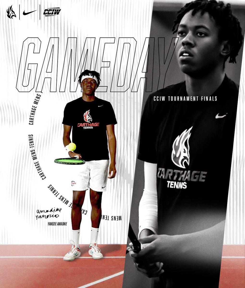 🔥 CHAMPIONSHIP GAMEDAY 🔥

<a href="/Carthage_Tennis/">Carthage Tennis</a> looks for conference championship number 13 in a rematch of the 2022 title match, taking on No. 1 North Central TODAY ‼️

🗓 Apr. 29
⏰️ 3:00 p.m.
📍 Wheaton Tennis Courts | Wheaton, Ill.
📊 bit.ly/3LF17Dr

#FuelTheFlame