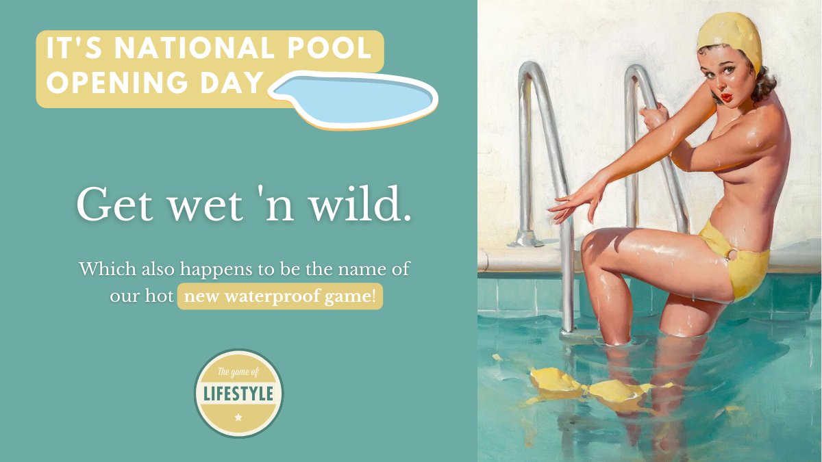 It still might be a bit early in some areas (it is in ours ☹️) but some #swingers may be able to celebrate #PoolOpeningDay! If you can, use promo code GETWET to save 15%! 💦