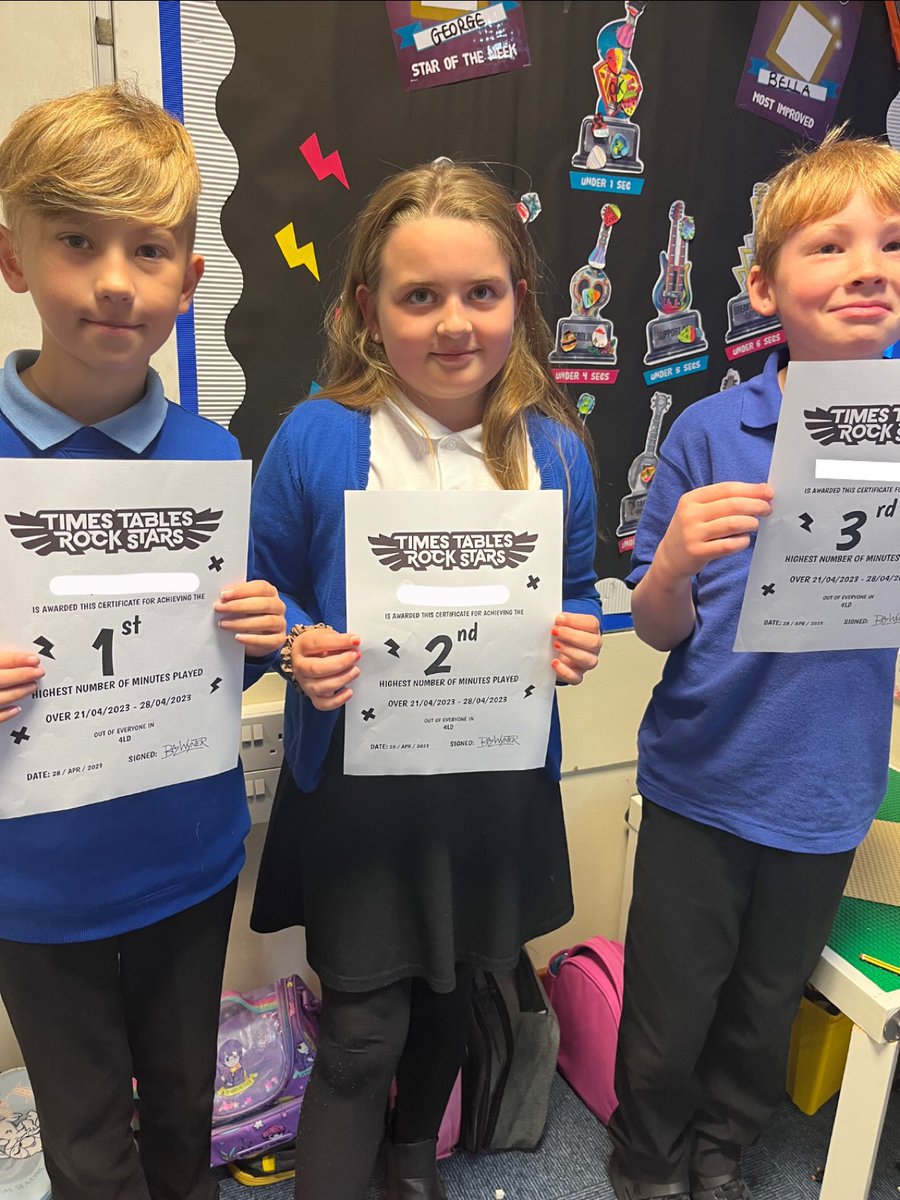 BHPSMansfield's tweet photo. Well done to #4LD’s TTRS certificates this week! We will SMASH this national multiplication test! https://t.co/NdDC31vxRm