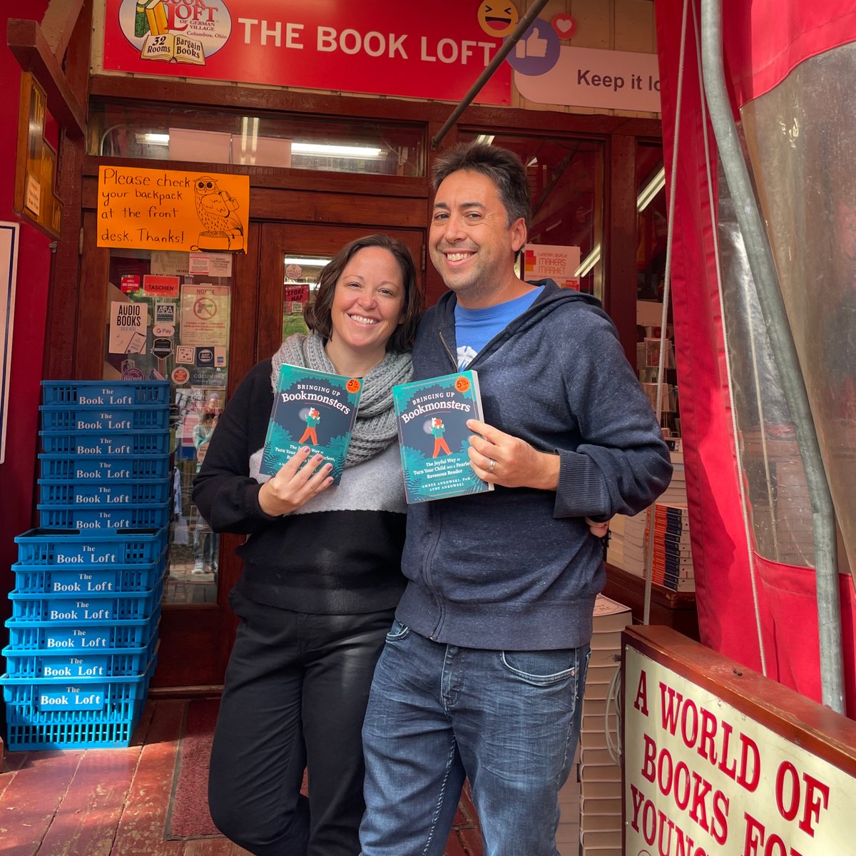 DoctorAndDad's tweet photo. Want to raise kids who love to read? Buy them books for #IndieBookstoreDay – and buy yourself Bringing Up Bookmonsters, too! https://t.co/4muOOEa5AX https://t.co/fcWUd550DL