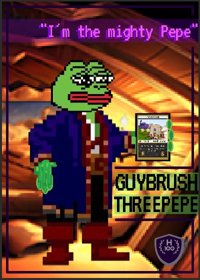 CapitalTiny's tweet photo. @GozuMighty Well done!

We own a #RAREPEPE "GUYBRUSH".

I don't think I've ever seen anyone mention the name on twitter before either. https://t.co/7hV9nKIe4t
