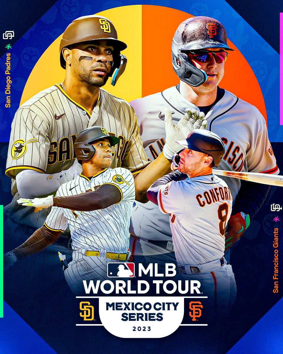 MLB's tweet photo. Don’t miss the @Padres and @SFGiants in the #MexicoCitySeries tonight at 6:05 PM ET on @MLBNetwork! https://t.co/zFHXjB9Qkj