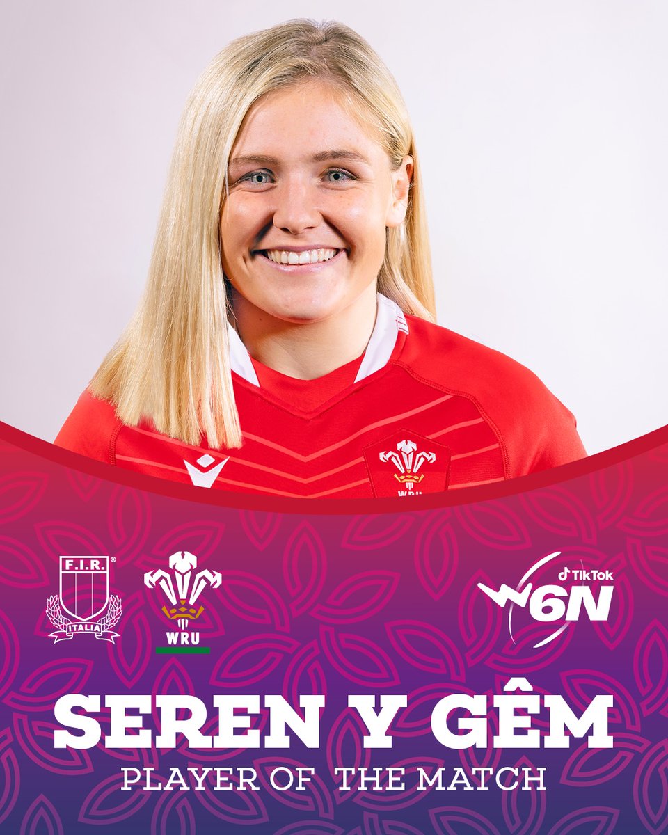 WelshRugbyUnion's tweet photo. 🏉 SEREN Y GÊM

👏 Alex Callender

#HerStory | #EiHanesHi https://t.co/GQNBgFbmce