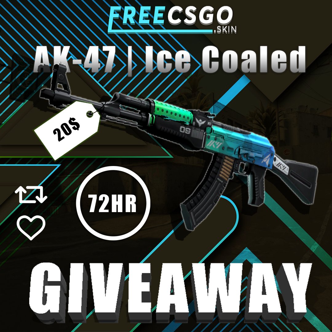 ZlashyVIP's tweet photo. AK-47 | Ice Coaled Giveaway!

🔹Retweet &amp; Tag 2 friends
🔹Follow @CodeZlashy @CodeCrypn
💎Visit https://t.co/BkP0EjVTZU 

⏳Rolling in 3 Days!

🍀Good Luck Everyone!

#csgogiveaways #Giveaways #CSGOGiveaway #CSGO https://t.co/7JzN2WhlQS