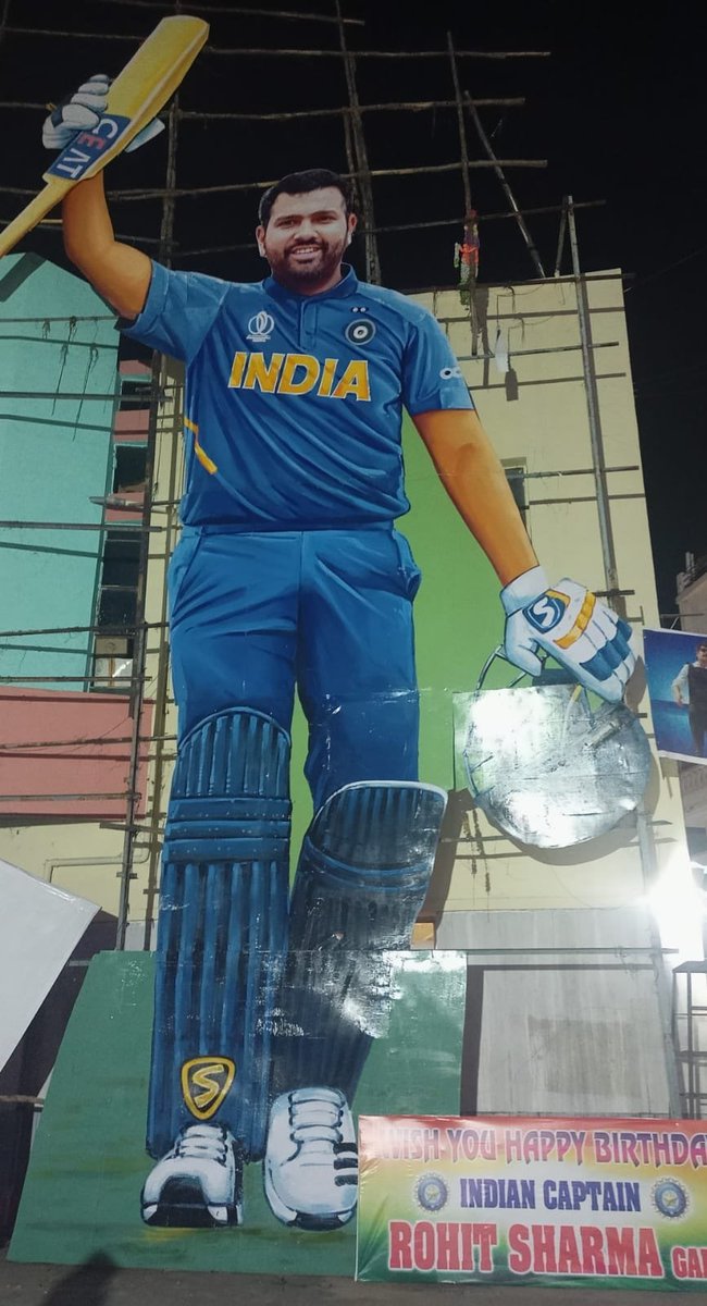 2019 Worldcup.
5 Centuries in one Edition.
3 Consecutive Centuries.
80+ Avg.
648 Runs.
Leading Run Scorer.

One &amp; Only ROHIT SHARMA !

Happy Birthday to The GOAT! 

#HappyBirthdayRohit
