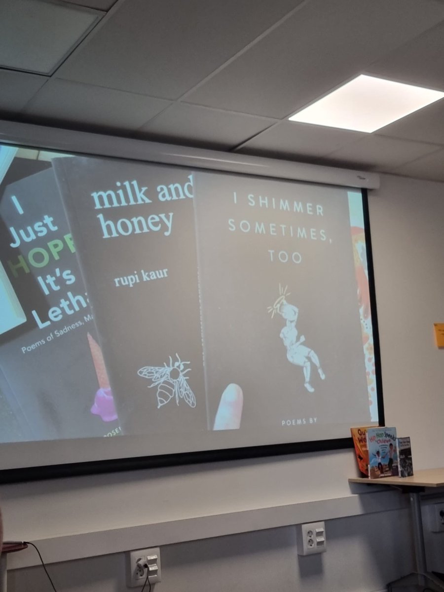 Thank you <a href="/profesorajennyk/">Jenny Killion</a> for organizing a great poetry institute today. From engaging with #spokenwordpoetry by teens for teens, to planning and performing our own. Sessions with Mary are always energizing - ready to create something new! #tcrwp <a href="/asvtweets/">American School of Valencia</a> @KyleAnne_Kiraly