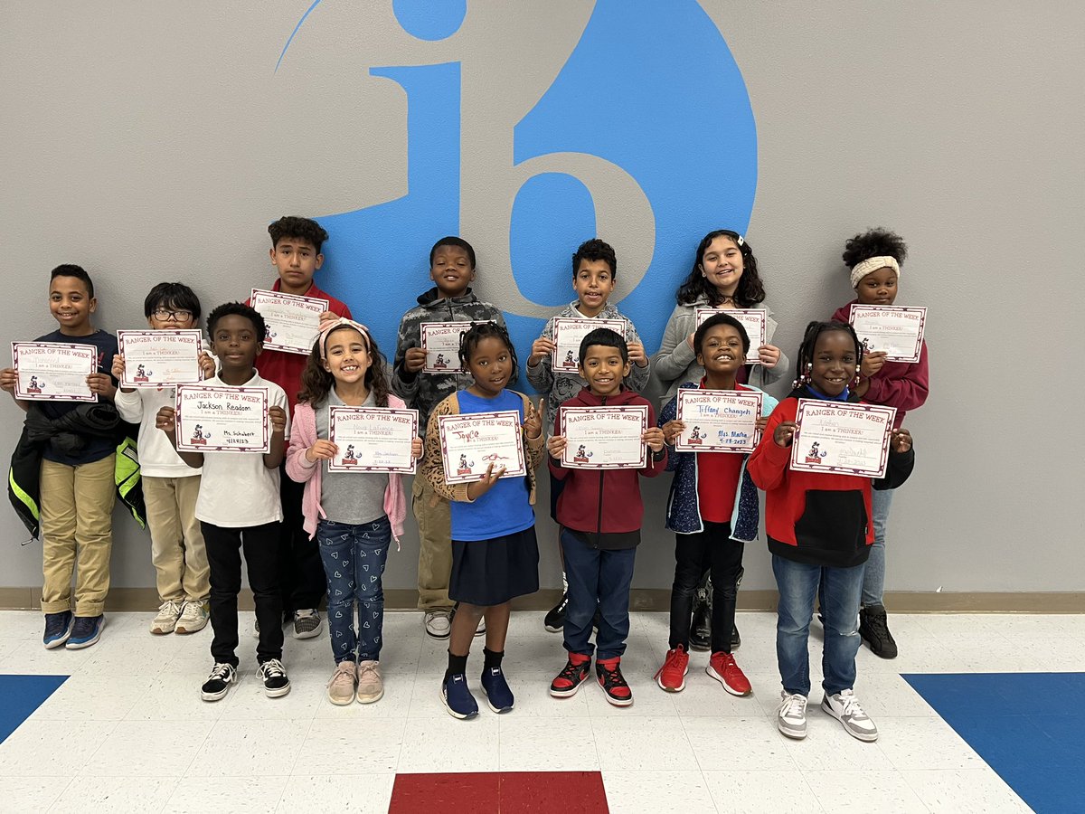 WE ARE THINKERS!! Congratulations to these Rangers of the Week for using their  critical thinking skills all week long! We are so proud of you! 🤔