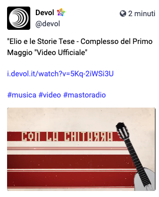 RT @devol@mastodon.uno
I devol mettono in piedi un'istanza invidious!

i.devol.it

Per chi non lo sapesse è un modo per vedere youtube su browser senza essere spiati e ascoltare musica senza limiti.

Purtroppo molte istanze …
mastodon.uno/@devol/1102757…