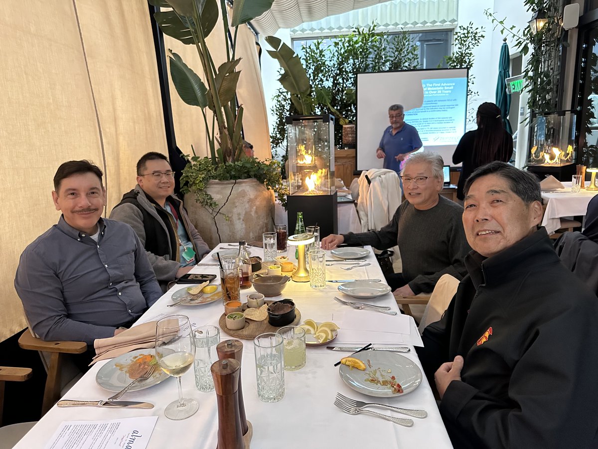 CSHPsocal's tweet image. Educational Dinner 4/27/23

Thank you for the invitation and great presentation!

Topic: Small cell lung cancer