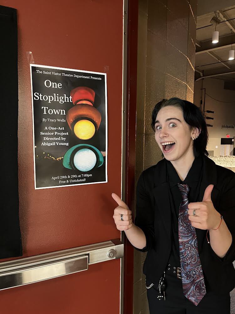 stviatortheatre's tweet photo. Congrats to director Abby Young, this fabulous team of actors, &amp; our incredible tech team on their first performance of One Stoplight Town last night! Don’t miss the final show tonight at 7:00p! Free &amp; unticketed! 🚦 https://t.co/0MqWeV9x5V