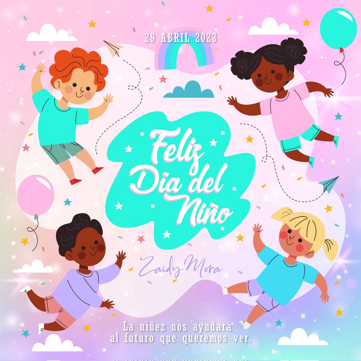 ZaidyMoraQ's tweet photo. Como protectores🛡️ de los derechos, estamos llamados a promover🗣️ una niñez segura y feliz, ellos son la esencia de la vida❤️ y el futuro de nuestra sociedad🌇. Feliz #DiaDelNiño 👶🏻🧒🏻👧🏻 https://t.co/NyZ1X5XzNe
