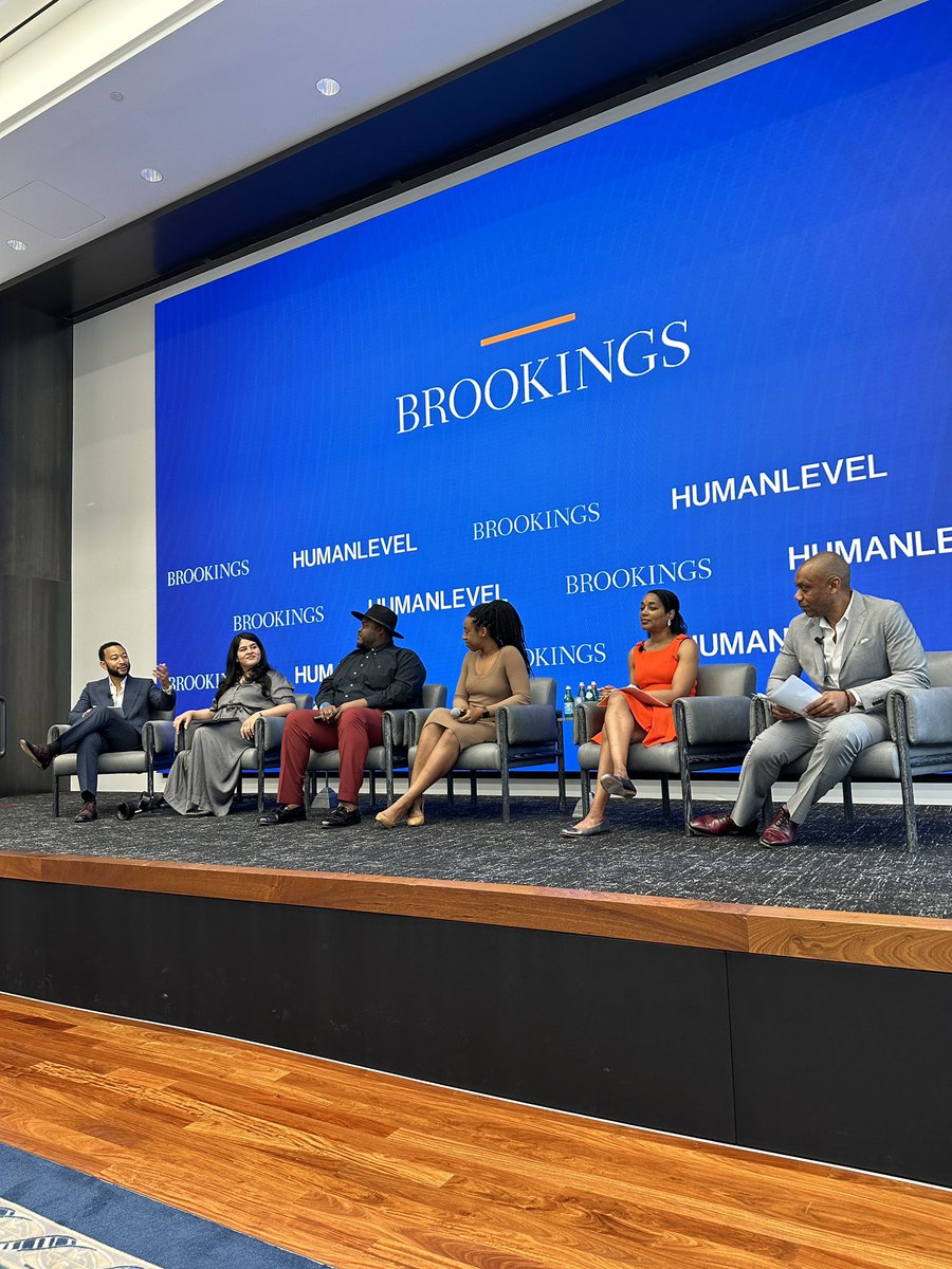 We’re turning now to our esteemed panel, moderated by @johnlegend. @andreperryedu, @CamilleBusette, Bree Jones of @ParityHomes, Ronnell Hampton of @lacivilrights, and @lorellapraeli join us for a robust conversation about well-being and racial justice.