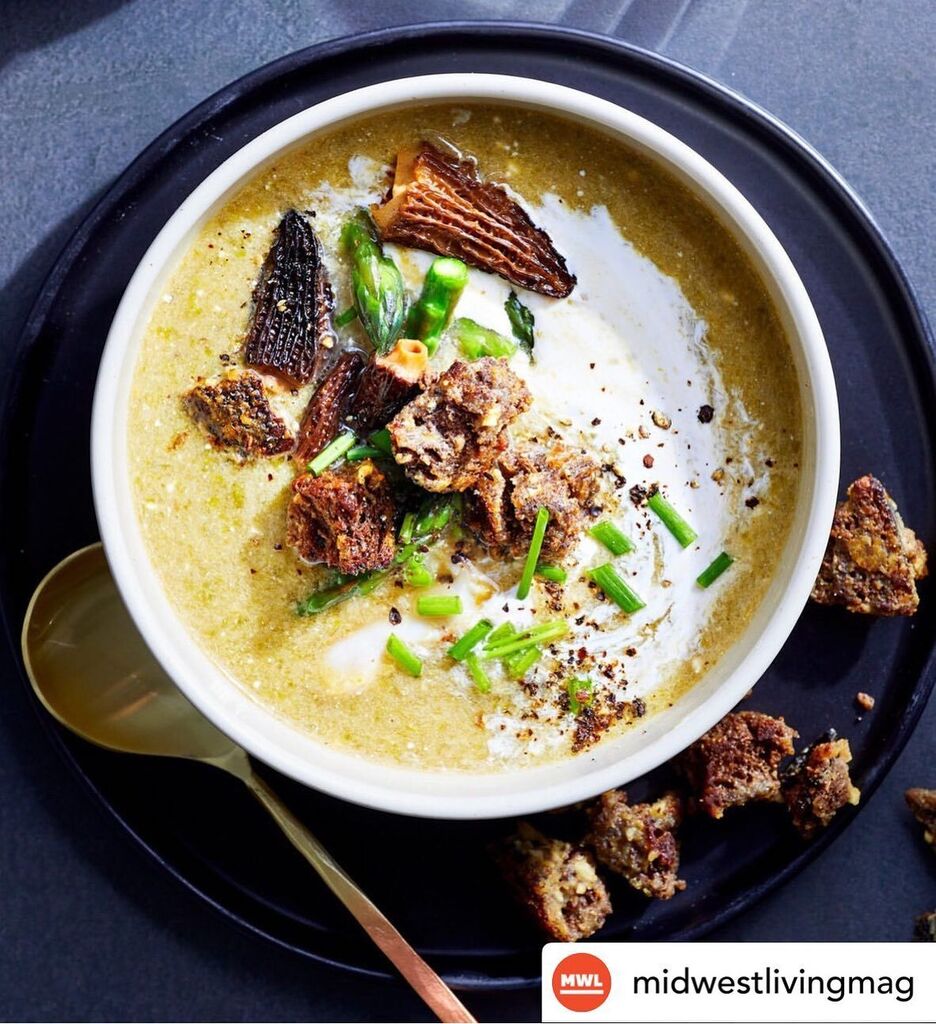 TMGastronaut's tweet photo. Check out the #spring issue of @midwestlivingmag and read the awesome article that @baurjoe wrote about #jewishdeli in the #midwest! 

You can find the @larderdb recipe for asparagus soup with #morels and #lakeerie #walleye and cook it up at home. #thisi… https://t.co/c3Cltc74vD https://t.co/y2lrB67XbA