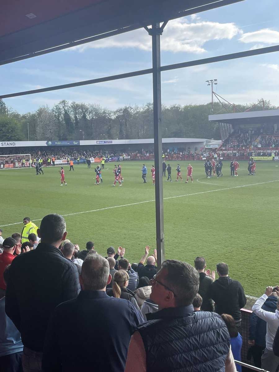 We’re staying up! Proud of this group of players who have rallied and dug in despite the most inept ownership. Should never have been this close. <a href="/crawleytown/">Crawley Town FC</a>