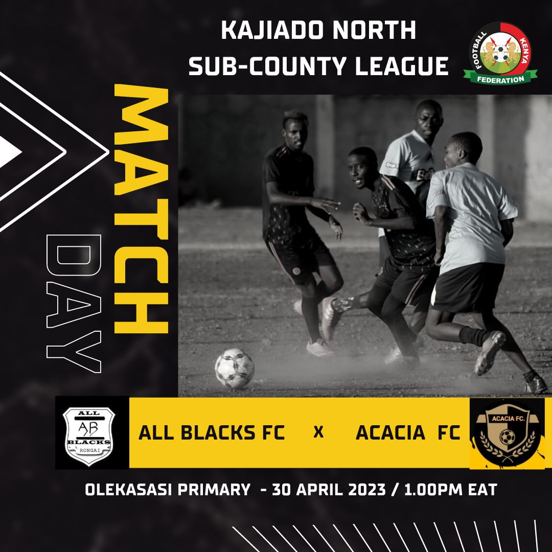 AllBlacksKenya's tweet photo. Kesho lazima kieleweke!!!!
We face off with Acacia fc  hoping to gain another 3 points at home...
Kick off: 1pm
Venue: Olekasasi Primary
Come one, come all...
#WeareAllblacks #Fkf
#grassrootsfootball #FKfpl #RongaiAllBlacksfc https://t.co/Wq7wNbiazL